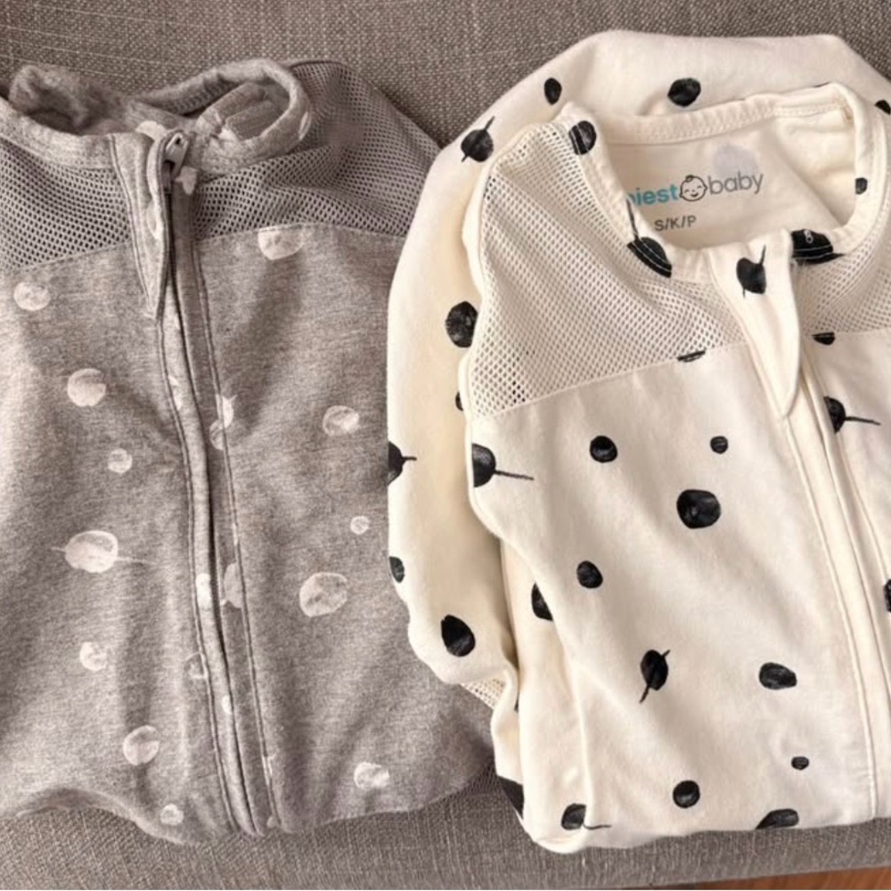 Baby  Sleep Sacks - Gray & White